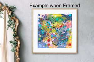 Confetti - Example when framed